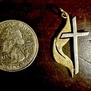 James Avery Gold and Silver Cross Pendant